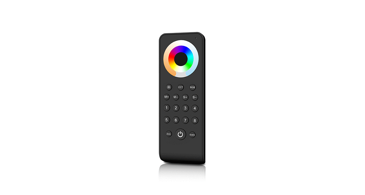 ELITE LED 8 SCENE 8 ZONE RGBW+CCT REMOTE (BLACK)