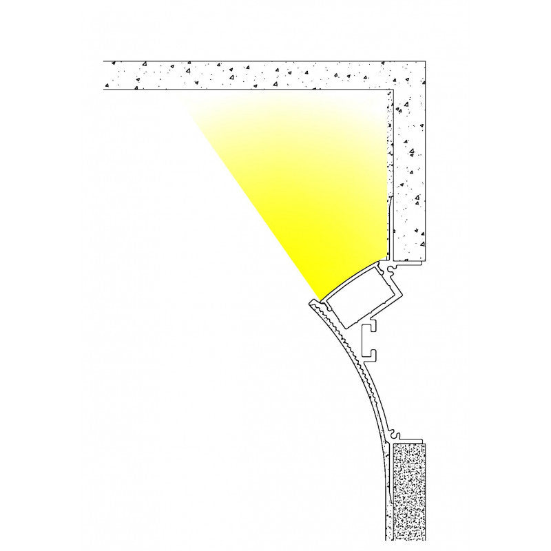 2 METRE DRYWALL PLASTER-IN ALUMINIUM PROFILE