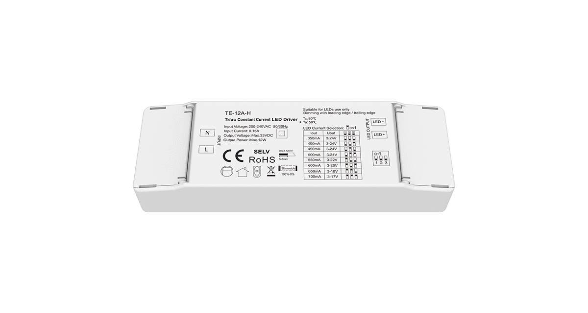Elite Led 12W 350-700mA Triac Constant Current LED Driver