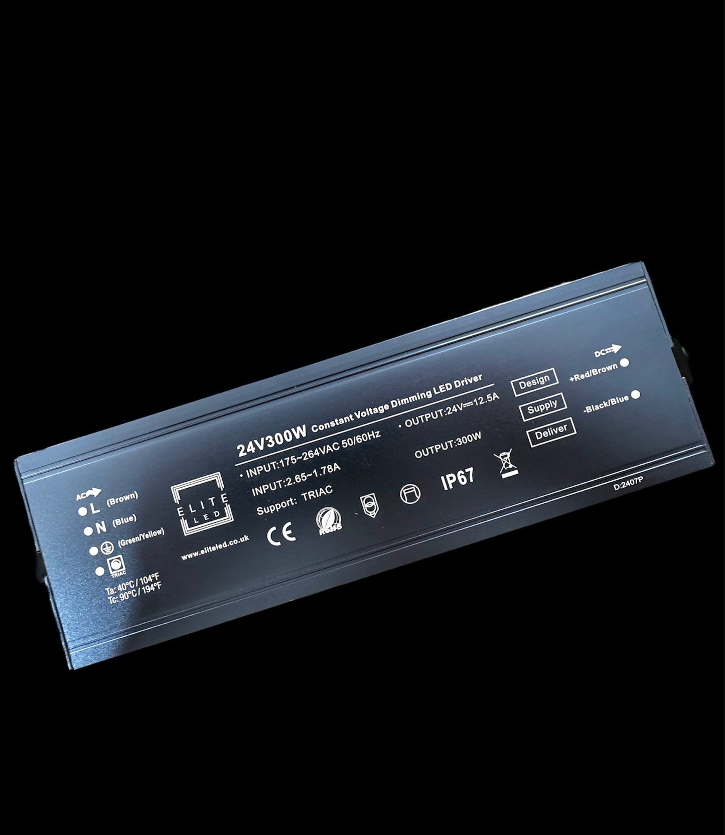 24V 300W PREMIUM LEADING & TRAILING EDGE TRIAC DIMMABLE LED DRIVER