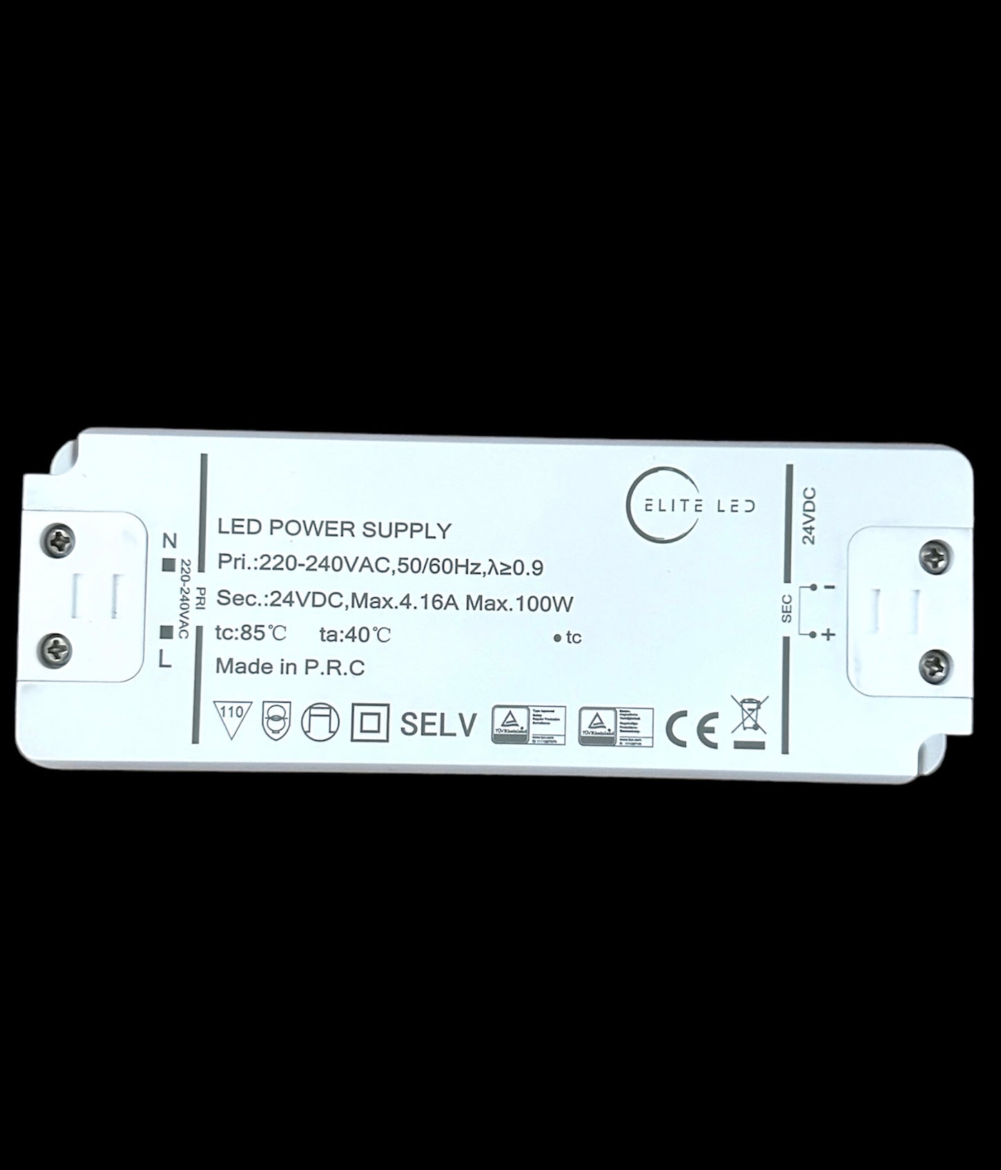 ELITE LED 100W 24V CONSTANT VOLTAGE LED DRIVER