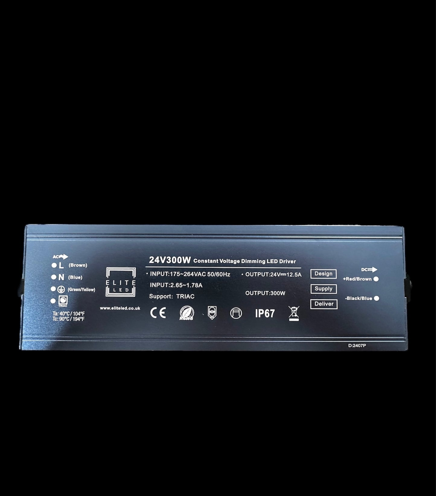 24V 300W PREMIUM LEADING & TRAILING EDGE TRIAC DIMMABLE LED DRIVER