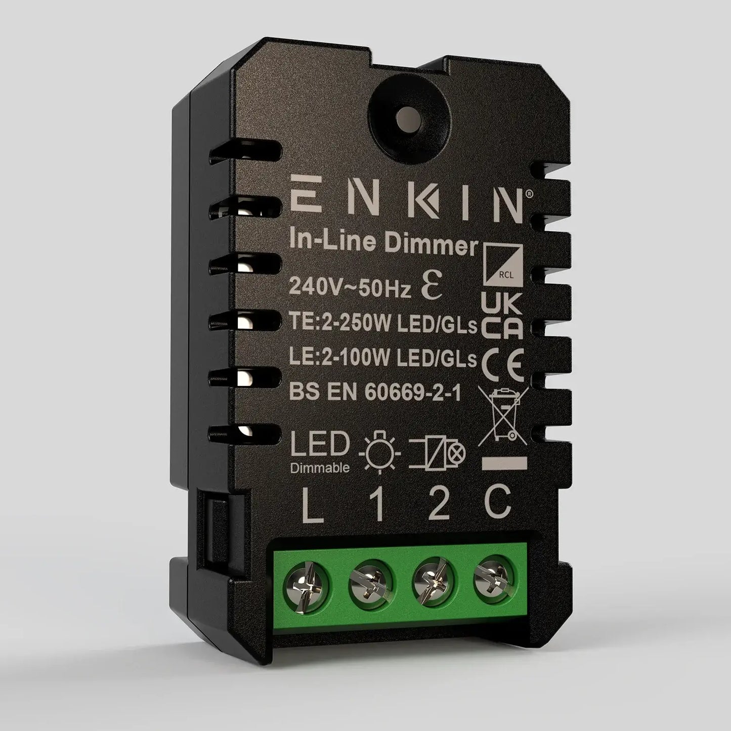 Enkin IDM250 250W In-Line Multi-Way Dimmer Module (Black)