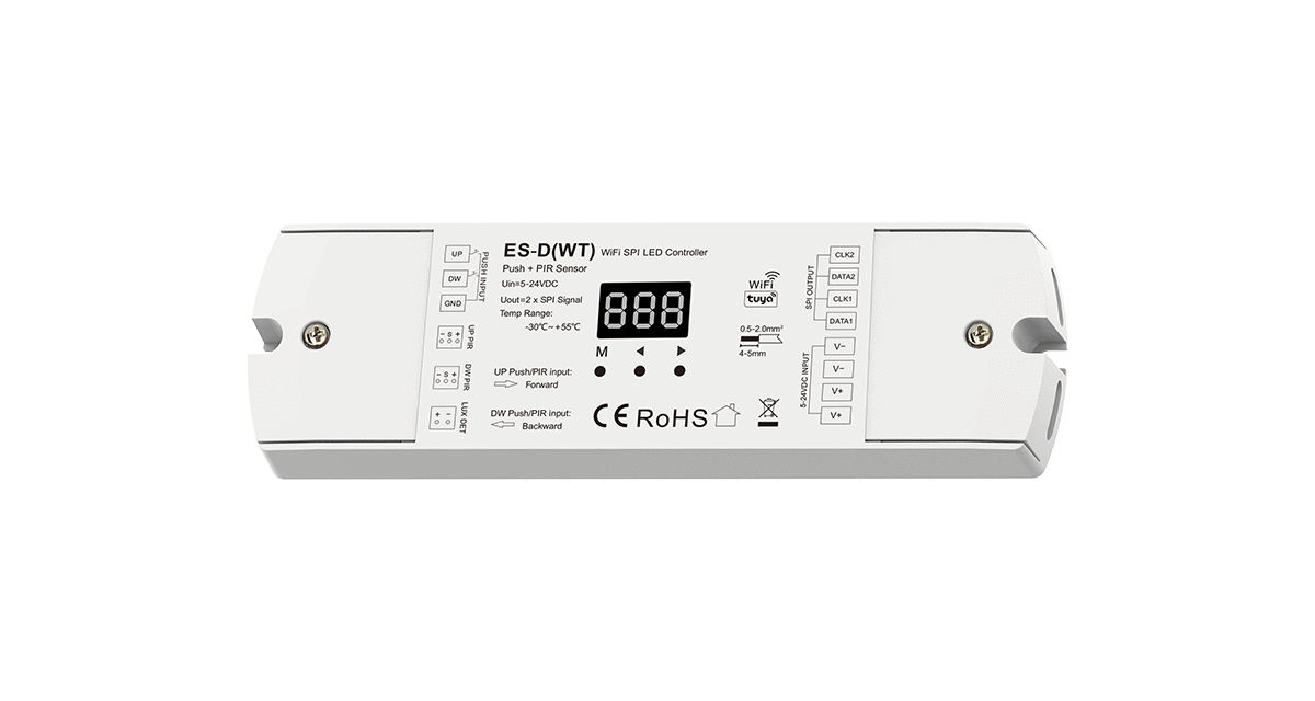 ELITE LED DUAL PIR SENSOR + SPI CONTROLLER (UP+DOWN)