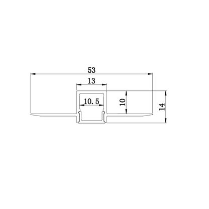 ELITE-TWPB TWIN WING 10.5MM PLASTER IN LED PROFILE