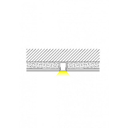 ELITE-TWPB TWIN WING 10.5MM PLASTER IN LED PROFILE