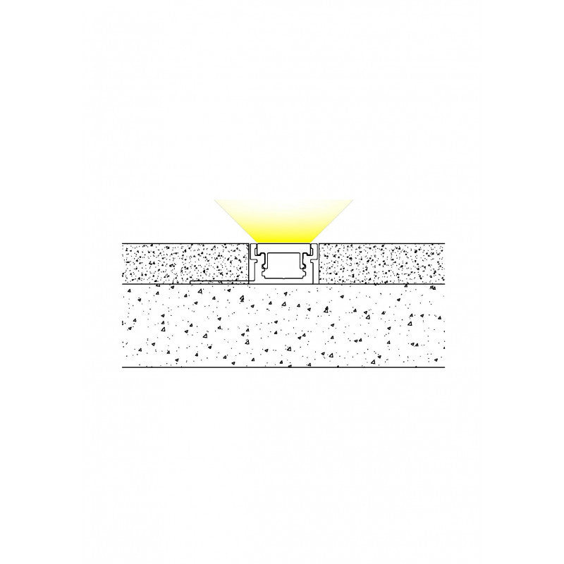 ELITE-TIW 2 METRE FLUSH TILE IN LED PROFILE (SILVER)