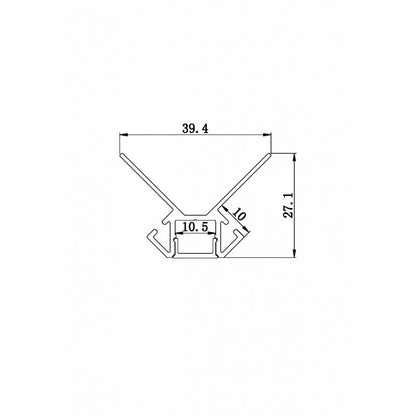 ELITE-TIOC 2M 10.5MM EXTERNAL CORNER TILE IN PROFILE