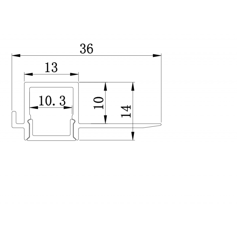 plaster-in LED profiles