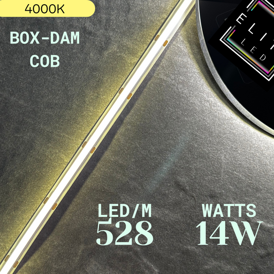 ELITE LED 24V IP20-14W BOX-DAM COB LED STRIP 4000K (NEUTRAL WHITE)