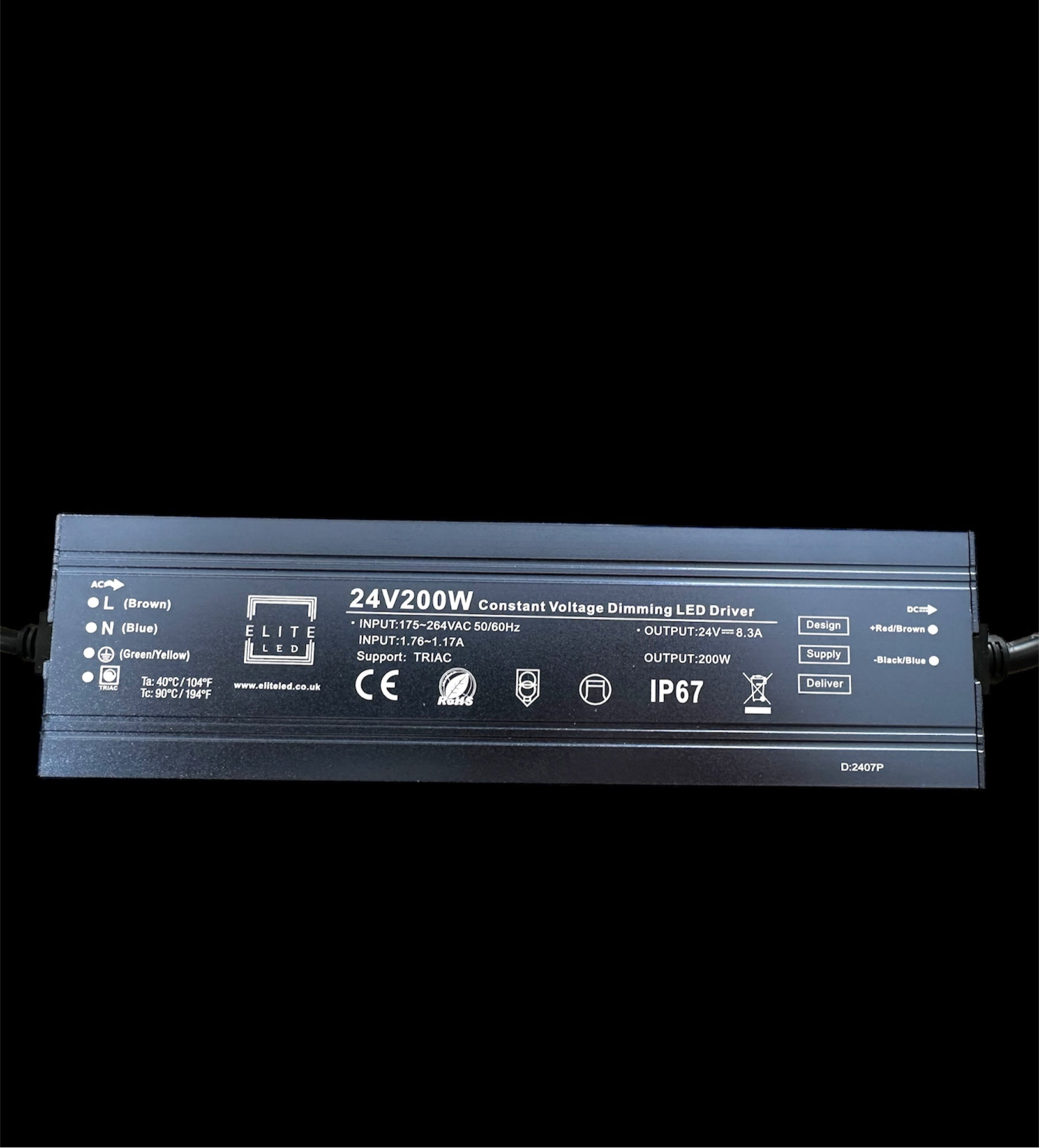 24V 200W PREMIUM LEADING & TRAILING EDGE TRIAC DIMMABLE LED DRIVER