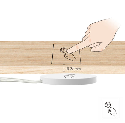 5-24VDC 3A Fit Anywhere Touch Sensor Switch (White)