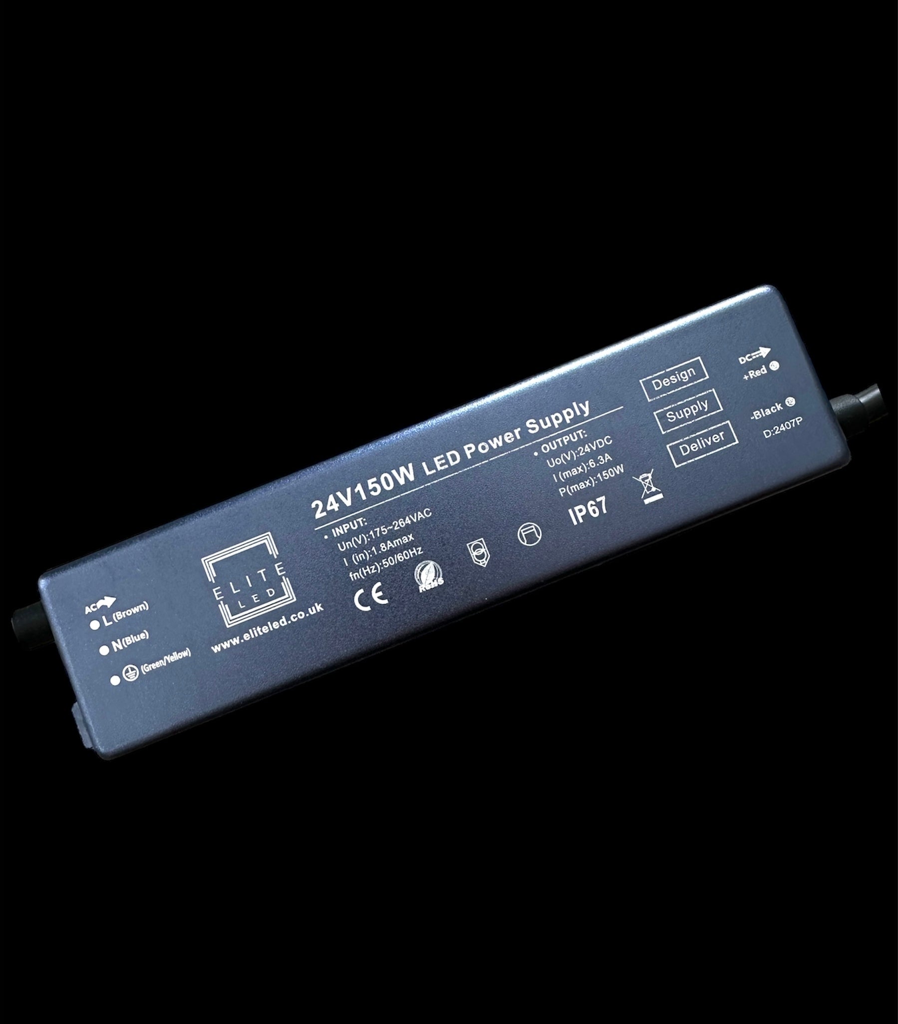 ELITE LED 24V 150W PREMIUM TRIAC NON DIMMABLE LED DRIVER