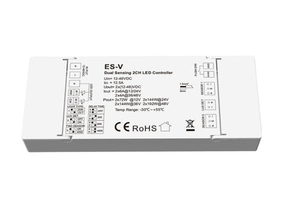 ELITE LED 12-48VDC DUAL SENSOR 2CH LED CONTROLLER ES-V
