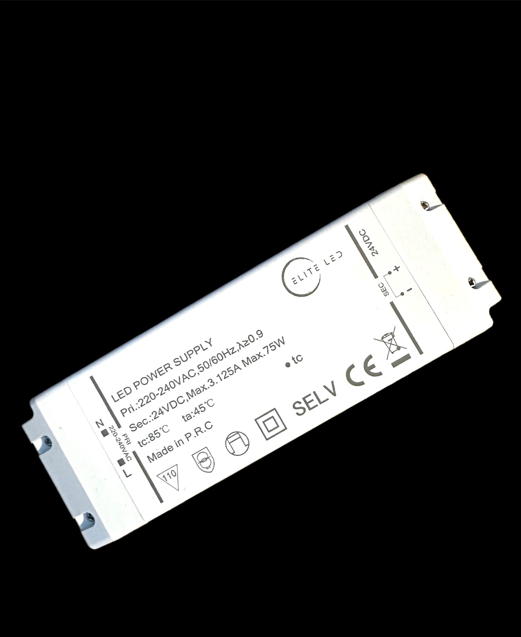 ELITE LED 24V 75W TRIAC DIMMABLE LED DRIVER