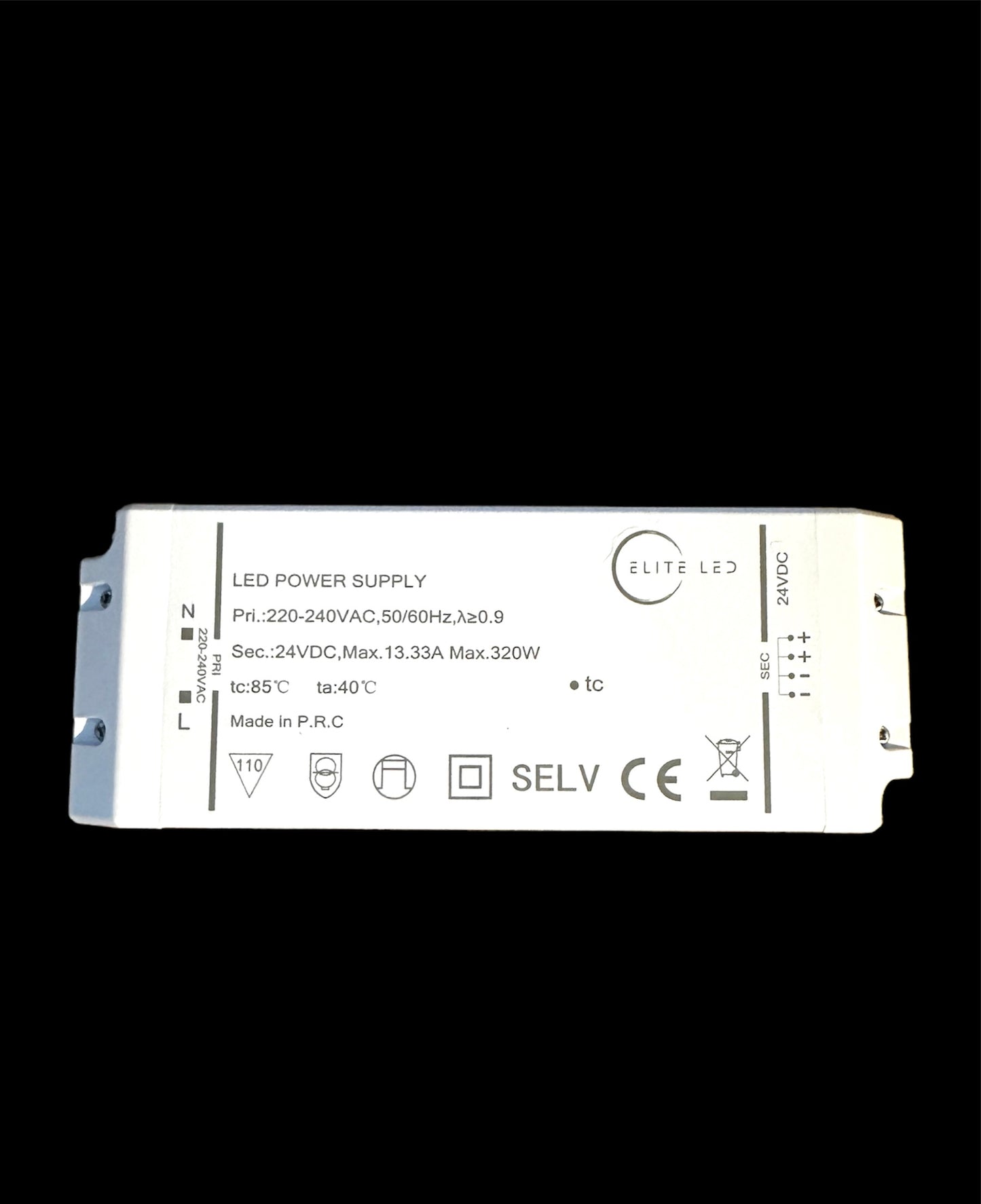 ELITE LED 24V 320W TRIAC NON DIMMABLE LED DRIVER