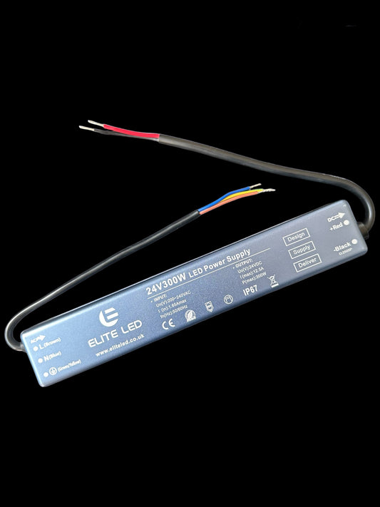 ELITE LED 24V IP67 300W TRIAC NON DIMMABLE LED DRIVER