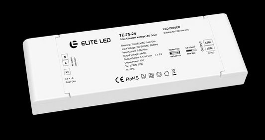 ELITE LED 24V 75W TRIAC DIMMABLE LED DRIVER