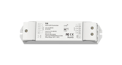 ELITE LED UNIVERSAL 12-24V 4 CHANNEL RECEIVER WITH PUSH DIM INPUT