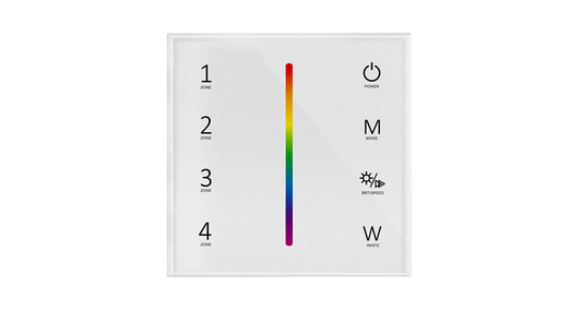 ELITE LED 4 ZONE RGB/RGBW (WHITE) TOUCH WALL PANEL