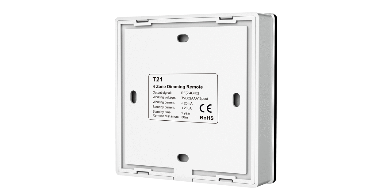 ELITE LED 4 ZONE CCT (WHITE) TOUCH WALL CONTROLLER