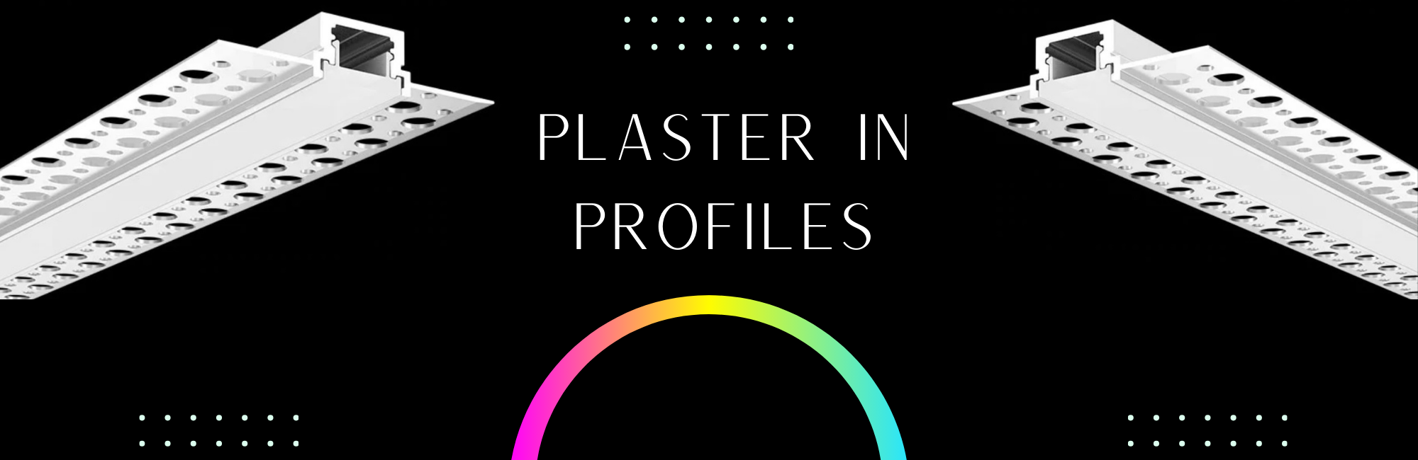LED plaster in profiles