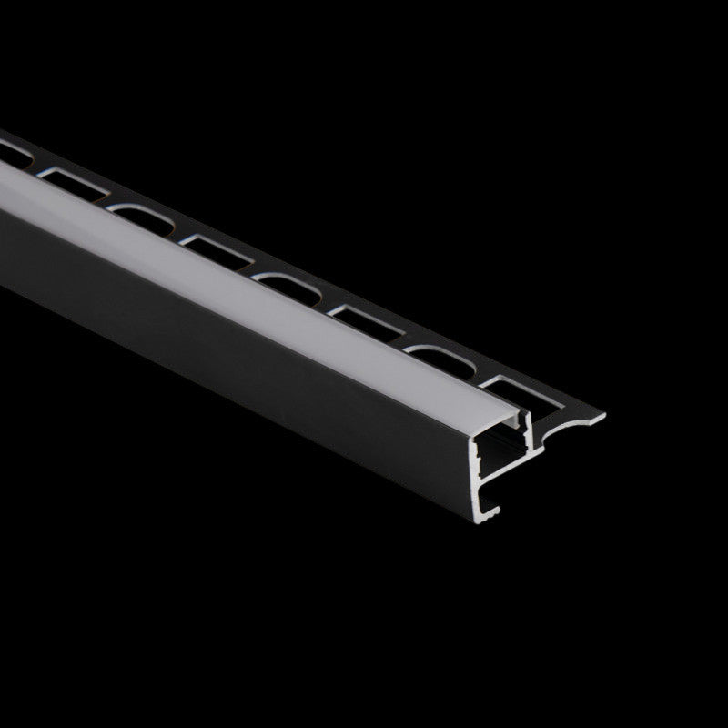 ELITE LED 2M 20MM TILE IN STAIR PROFILE (BLACK) – Elite LED