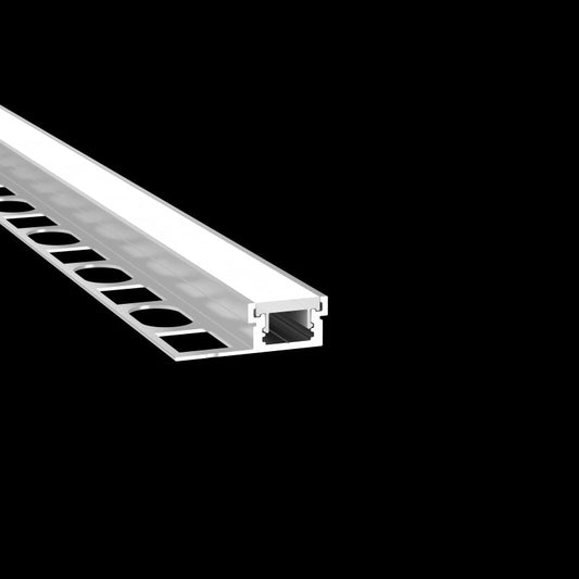 Tile In Led Profile Enhance your space with our cutting-edge LED Profile Tile. Designed to seamlessly integrate LED lighting. our tile offers versatility and style for various applications.  