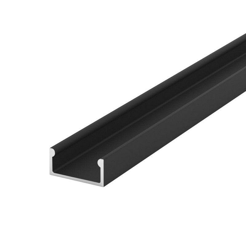 ELITE-FLATBLK 2 METRE FLAT PROFILE 15 X 7MM (BLACK)